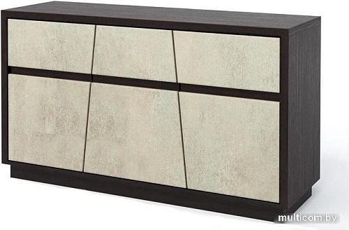 Тумба КМК Мебель Нирвана 2Я2Д 0555.3 (дуб кентерберри т./камень серый)