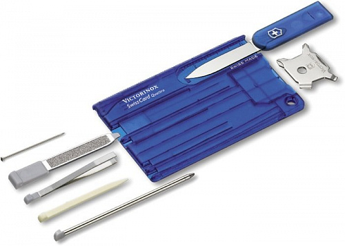 Мультитул Victorinox SwissCard Quattro (синий)