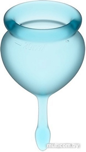 Менструальная чаша Satisfyer Feel Good (голубой)