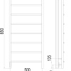 Полотенцесушитель TERMINUS Классик П8 500x850 бп электро
