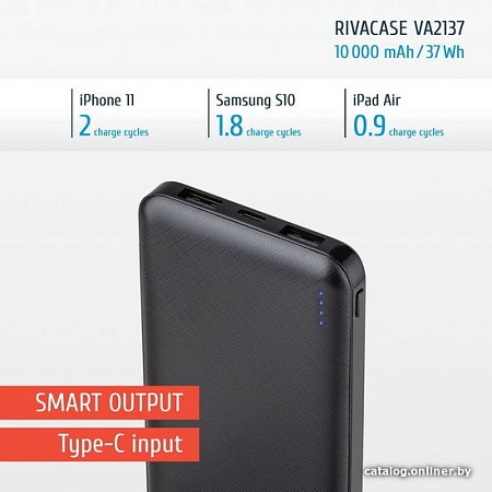 Внешний аккумулятор Rivacase VA2137 10000mAh (черный)