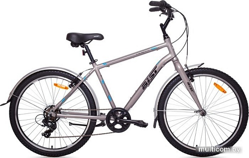 Велосипед AIST Cruiser 1.0 (серебристый, 2017)