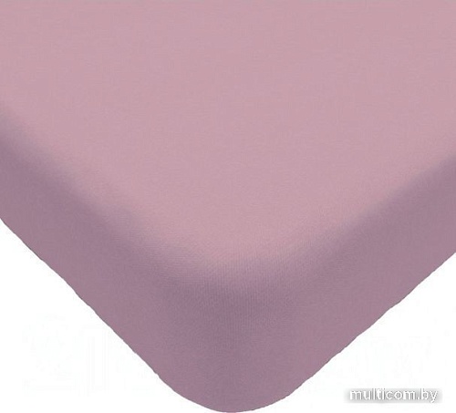 Постельное белье Luxsonia Трикотаж на резинке 160x200 Мр0010-37 (лиловый)