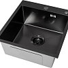 Кухонная мойка Basic CL DS Decor 45x50 (черный, коландер, дозатор)