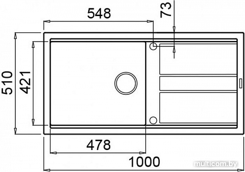 Кухонная мойка Elleci Best 480 Espresso M78