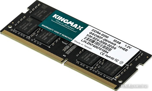 Оперативная память Kingmax 32ГБ DDR4 SODIMM 3200 МГц KM-SD4-3200-32GS