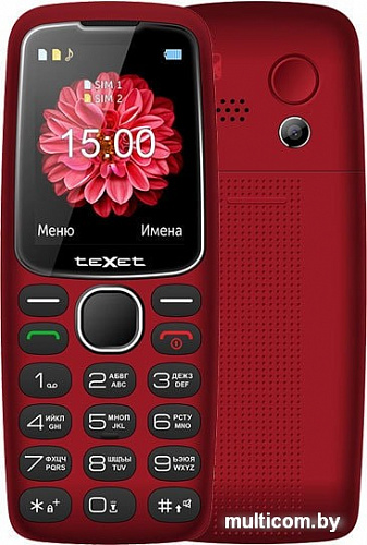 Мобильный телефон TeXet ТМ-B307 (красный)