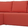 Угловой диван Mebelico Элида угловой 108679 (левый, микровельвет, коралловый)