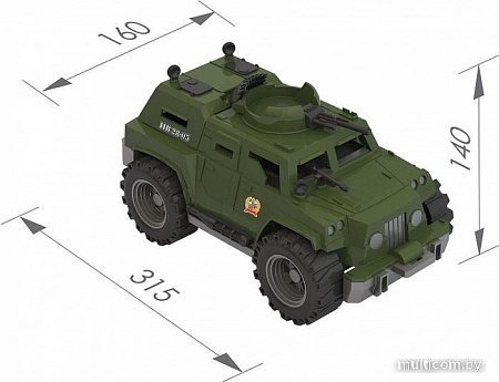 Игрушечный транспорт Нордпласт Боевая машина Граница 239 (зеленый)