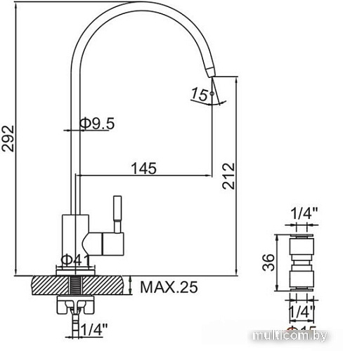 Кран Ledeme LH508A