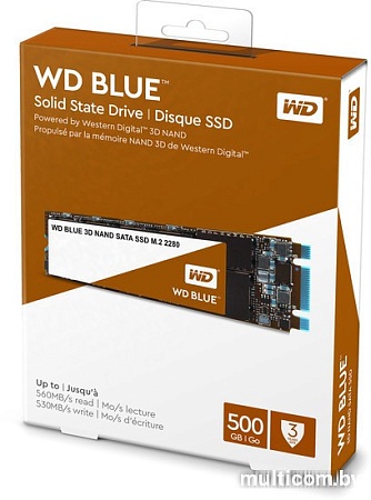 SSD WD Blue 3D NAND 500GB WDS500G2B0B