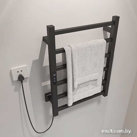 Полотенцесушитель Maxonor PL-TRE02-45-6-7 (черный, подключение слева)