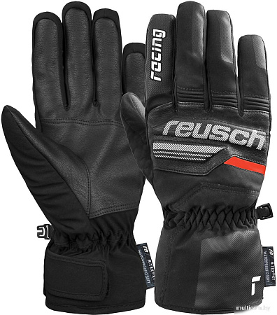Горнолыжные перчатки Reusch Ski Race Vc R-Tex Xt 6201257-7810 (р-р 7.5, Black/White/Fluo Red)