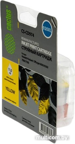 Картридж CACTUS CS-CD974 (аналог HP 920XL (CD974AE))