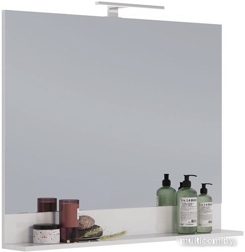 Lemark Зеркало Romance 100 LM07R100Z (с полкой, белый глянец)