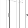 Шкаф распашной Интермебель Марсель 580 1 зеркало МР-07 (графит серый)