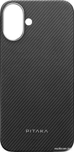 Чехол для телефона Pitaka Ultra-Slim для iPhone 16 (черный)
