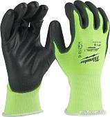 Перчатки хозяйственные Milwaukee Hi-Vis Cut level 1/A 8/M 4932479917