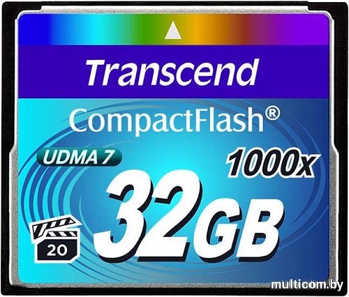 Карта памяти Transcend 1000x CompactFlash Ultimate 32GB (TS32GCF1000)