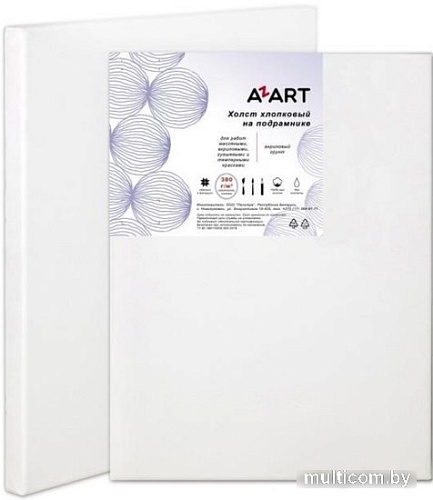 Холст для рисования Azart грунтованный акрилом на подрамнике 80x60 см (хлопок)