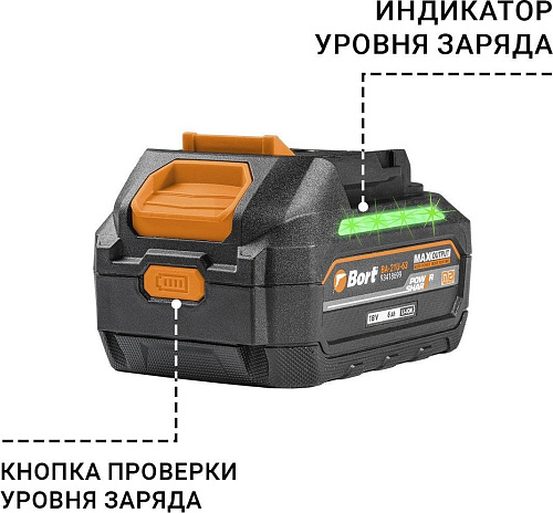 Аккумулятор Bort BA-21U-63 93418699 (18В/6 Ah)