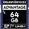 Карта памяти Delkin Devices SDXC Advantage UHS-I 64GB