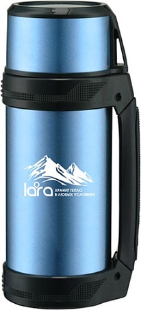 Термос Lara LR04-08 1л (синий)