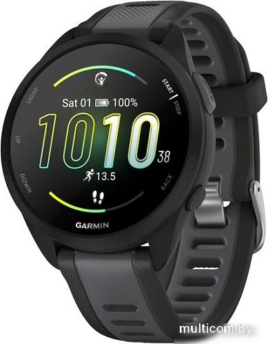 Умные часы Garmin Forerunner 165 Music (черный/сланцево-серый)