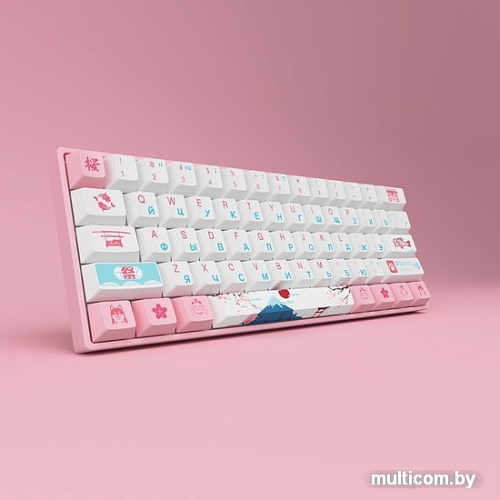 Клавиатура Akko 3061 World Tour Tokyo R2 (Akko CS Jelly Pink)