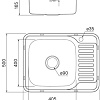 Кухонная мойка IDDIS Basic BAS65PLi77