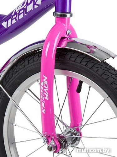 Детский велосипед Novatrack Vector 16 2020 163VECTOR.LC20 (фиолетовый/розовый)