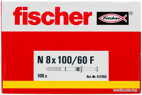 Fischer N 8 x 100/60 F 513703 (100 шт)