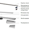 Трап/канал Berges Wasserhaus С1 Norma 600 095137 (матовый черный)