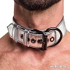 Ошейник Lovetoy Bondage Fetish Black Matt Collar With Leash LV761004 (серебристый)