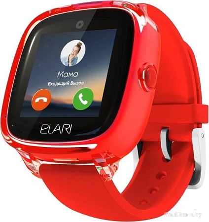 Детские умные часы Elari KidPhone Fresh 4G (красный)