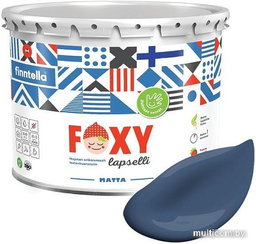 Краска Finntella Foxy Lapselli Matte Meri F-50-1-3-FL288 2.7 л (синий)