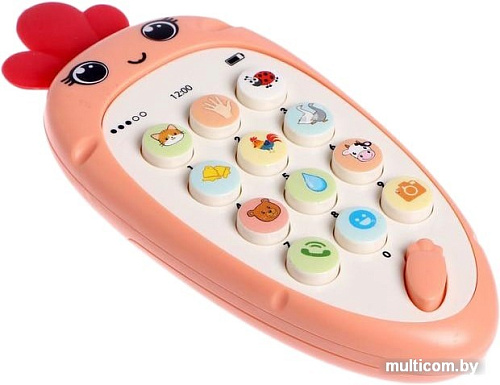 Музыкальная игрушка Zabiaka Крошка-Моркошка 5148882 (розовый)