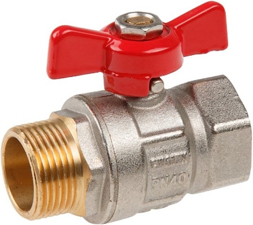 Запорная арматура AV Engineering Шаровой кран бабочка НР-ВН 3/4