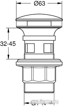 Донный клапан Grohe 40824000
