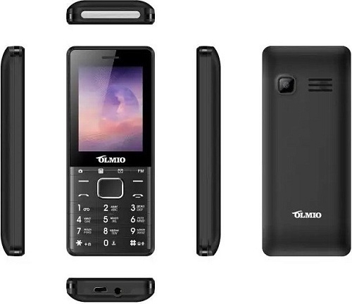 Кнопочный телефон Olmio A25 (черный)