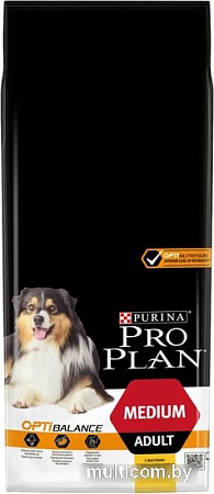 Сухой корм для собак Pro Plan Adult Medium Optibalance с курицей 14 кг