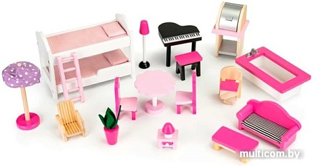 Кукольный домик Eco Toys с горкой TL49059