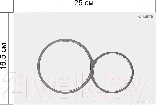 Панель смыва Lauter 219702E (белый)