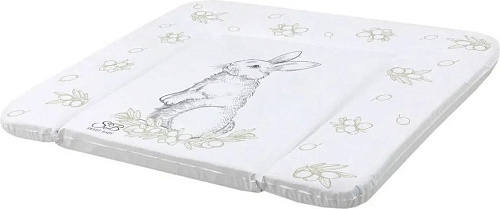 Пеленальный матрас Sweet Baby Foresta Magica Grigio Oliva 80x71 (заяц серый/оливковый)