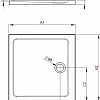 Душевой поддон Radaway Doros Plus C 80x80 [SDRPC8080-01]
