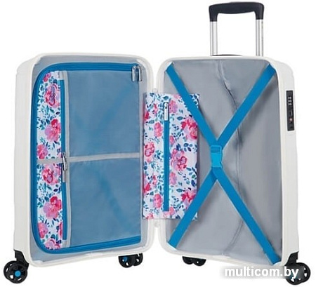 Чемодан-спиннер American Tourister Sunside Colour Flowers 55 см