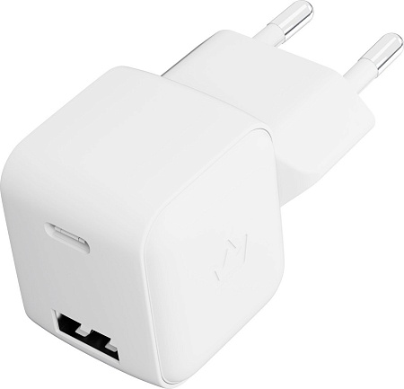 Сетевое зарядное VLP G-Charge USB-С/USB-A (белый)