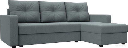 Угловой диван Лига диванов Ливерпуль Лайт правый 125988 (рогожка амур серый)