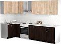 Готовая кухня S-Company Клео лайт 1.2x2.6 левая (венге/дуб сонома)