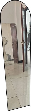 Зеркало Saniteco M-aluminum 160x40 (черный)